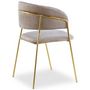 Voir la diapositive 5 : Paris Prix Lot de 4 Chaises en Velours  Batora  79cm Taupe