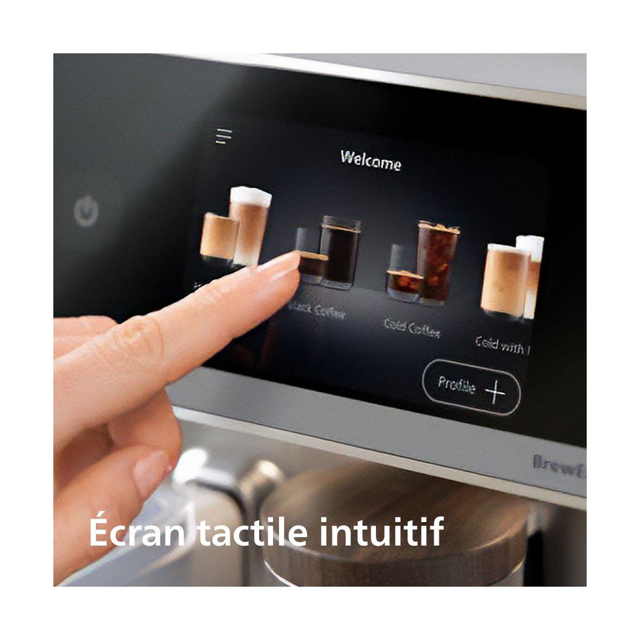Voir la diapositive 5 : Philips Expresso broyeur café aromis ep8757/20 cafetière à grain silentbrew lattego pro blanche