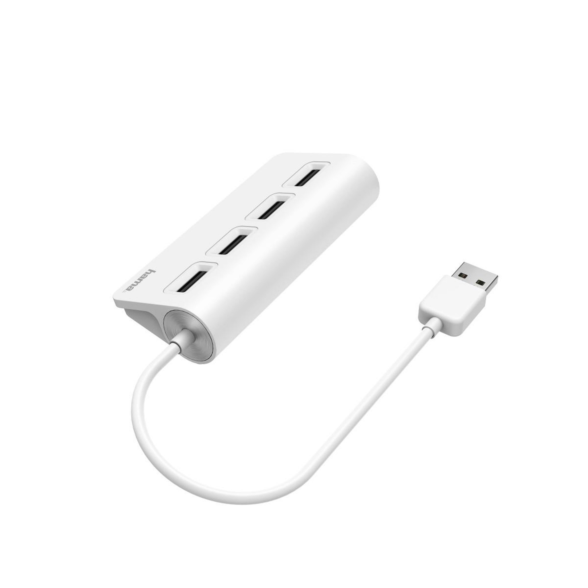 Voir la diapositive 3 : Hama Hub USB Hama 4 x USB2.0 Blanc Desktop 00200120