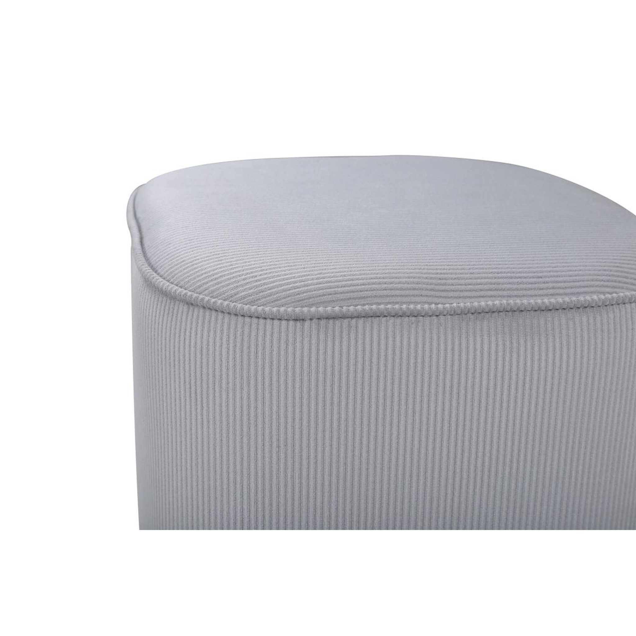 Voir la diapositive 3 : Paris Prix Pouf en velours côtelé  piff  44cm gris