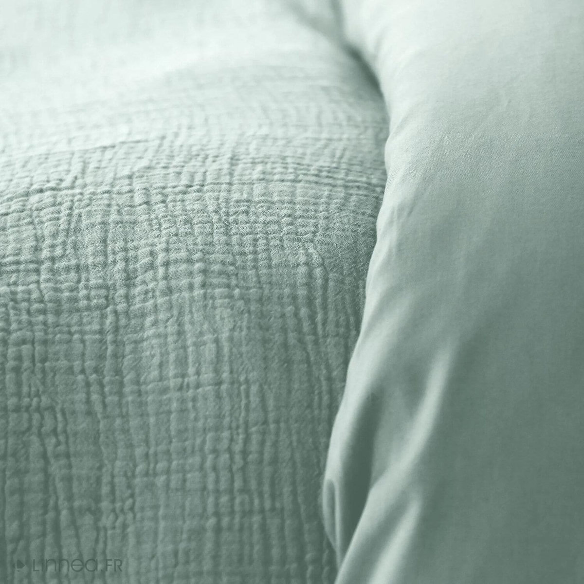 Home collection Parure housse de couette 100% gaze de coton