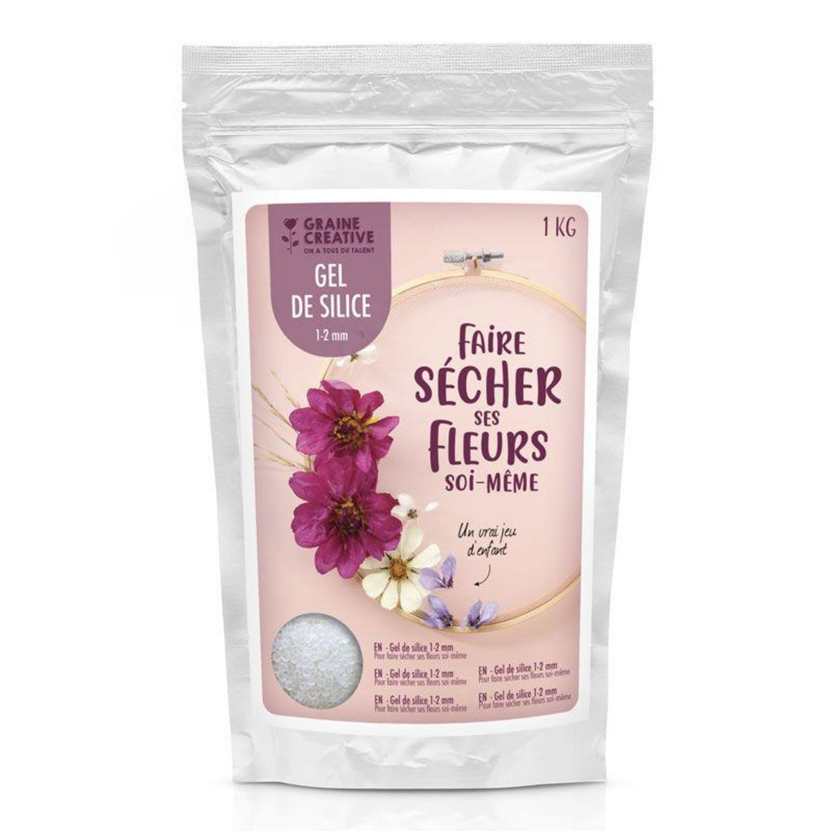 Graine créative Gel de silice pour déshydrater les fleurs 1 kg