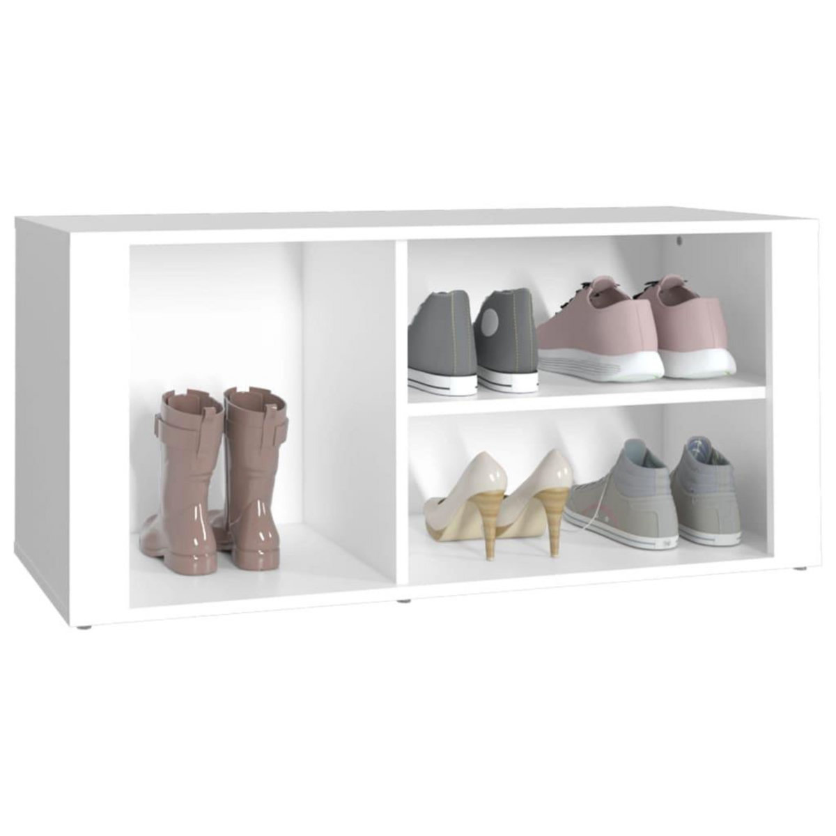 VIDAXL Armoire a chaussures Blanc 100x35x45 cm Bois d'ingenierie