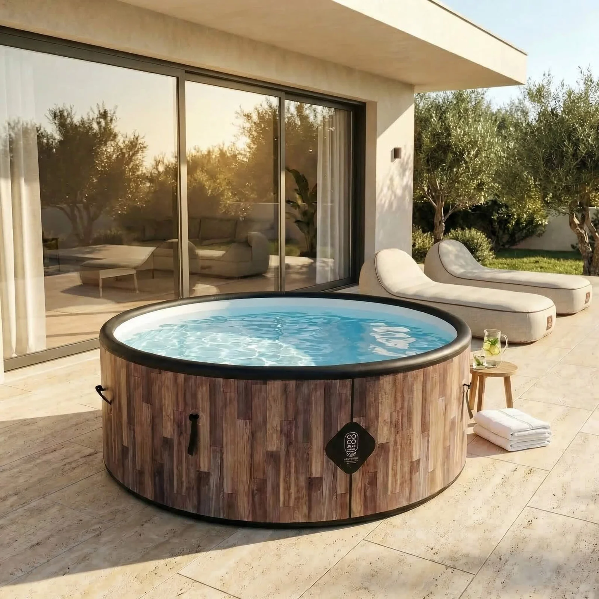 Voir la diapositive 5 : COCO BAIN Piscine gonflable Fidji 180 cm diamètre, 1200 litres
