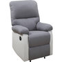 Voir la diapositive 1 : Habitat et Jardin Fauteuil relax  Lincoln  - 90 x 89 x 103 cm - Blanc/Gris clair