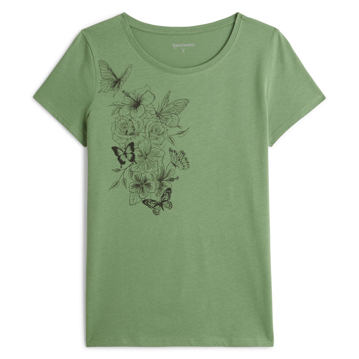 INEXTENSO T-shirt Vert femme