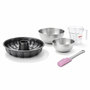 Voir la diapositive 1 : ZENKER Set de 5 ustensiles de pâtisserie moule à gâteaux bol spatule pâtisserie et verre doseur Black metallic Black mettallic Zenker  Black mettallic