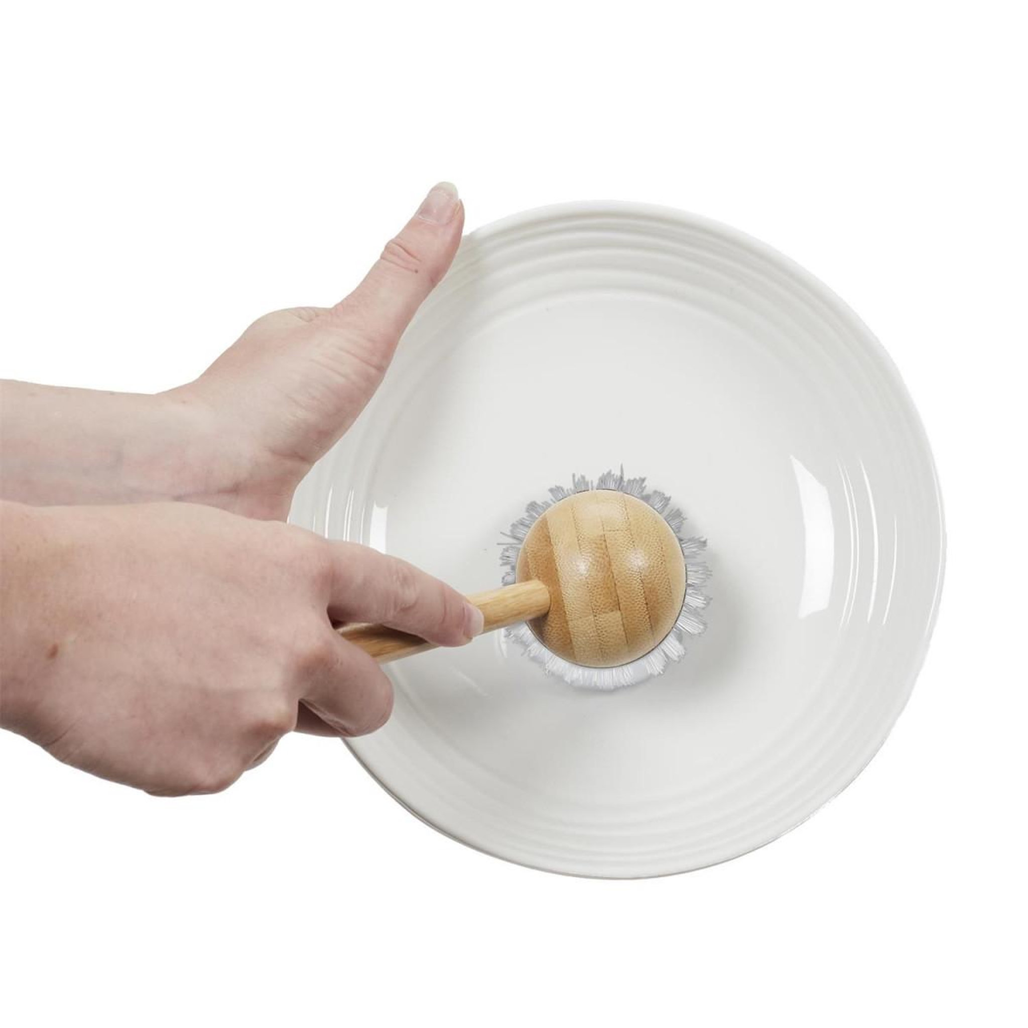 Voir la diapositive 2 : Je cherche une idee Brosse à vaisselle  bambou  23cm naturel