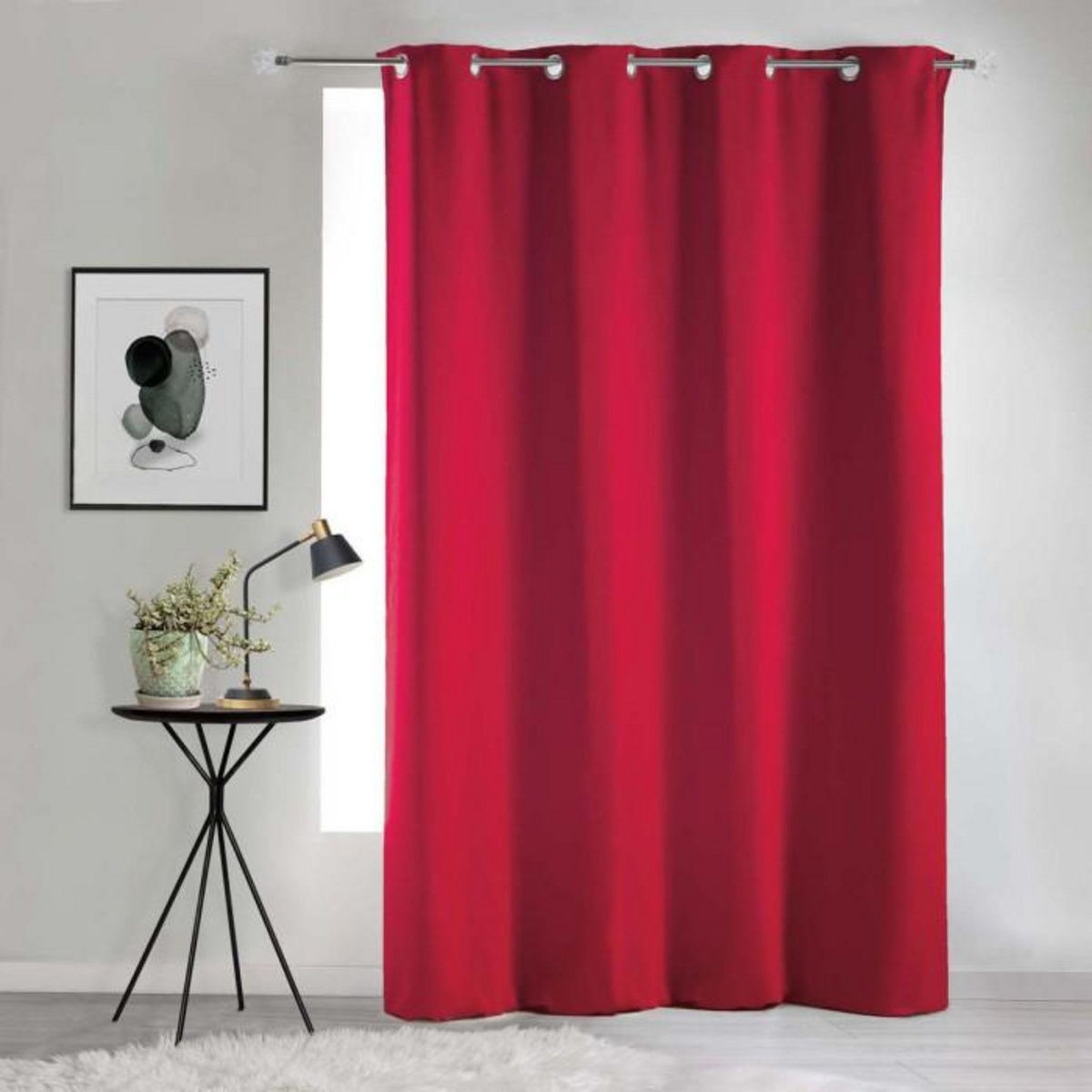Paris Prix Rideau Occultant  Noche  140x240cm Carmin