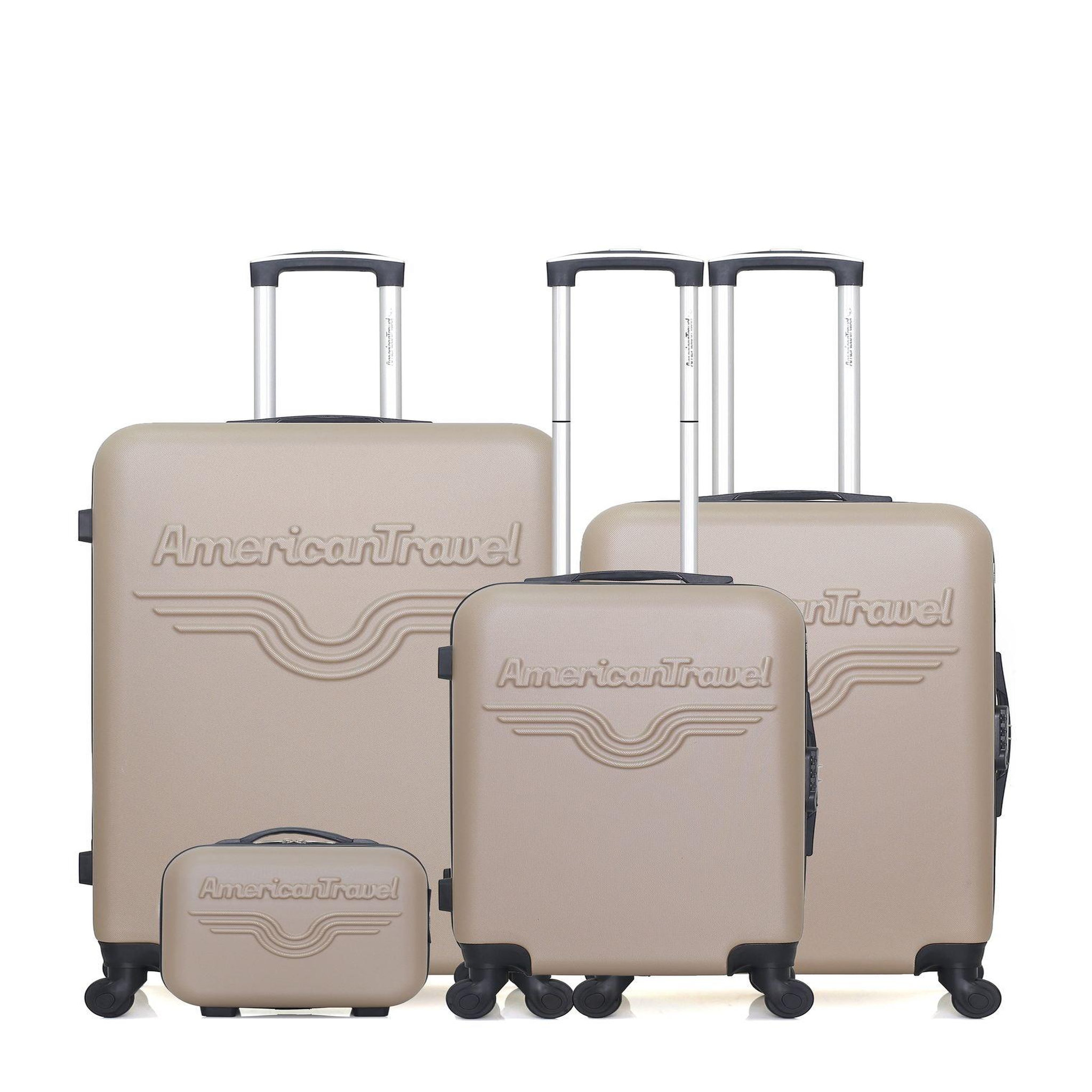 AMERICAN TRAVEL American travel - set de 4 valises chelsea-c 75 cm 4 roues