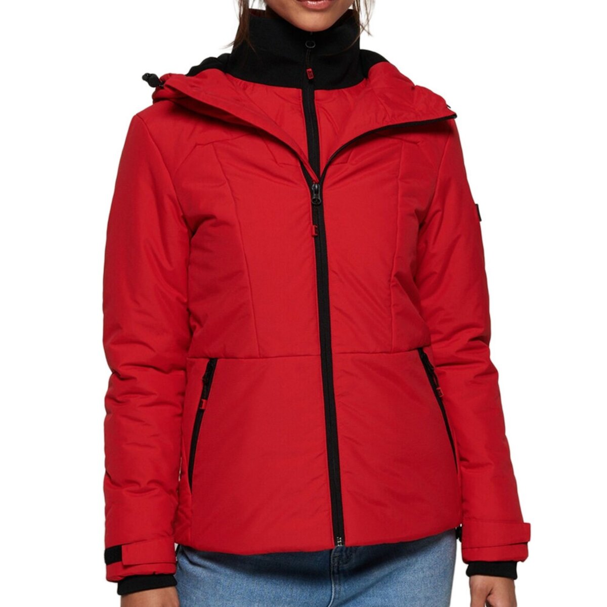 SUPERDRY Blouson Rouge Femme Superdry Aeon pas cher Auchan