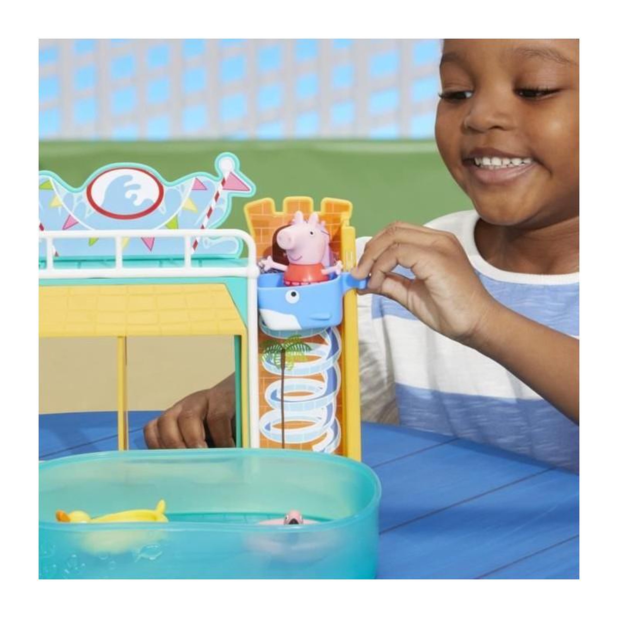 Voir la diapositive 4 : Peppa Pig Peppa Pig Le parc aquatique de Peppa, coffret avec 2 figurines et 15 accessoires, jouet pour enfants, des 3 ans