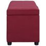 Voir la diapositive 3 : VIDAXL Banc avec compartiment de rangement 116 cm Bordeaux Polyester