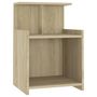 Voir la diapositive 2 : VIDAXL Table de chevet Chene sonoma 40x35x60 cm Agglomere