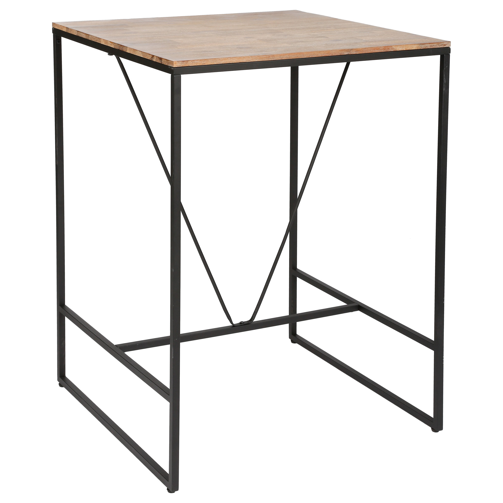 Voir la diapositive 3 : ATMOSPHERA Table de bar mange debout pieds métal L80cm ELEORA