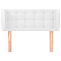 Voir la diapositive 3 : VIDAXL Tete de lit avec oreilles Blanc 83x23x78/88 cm Similicuir