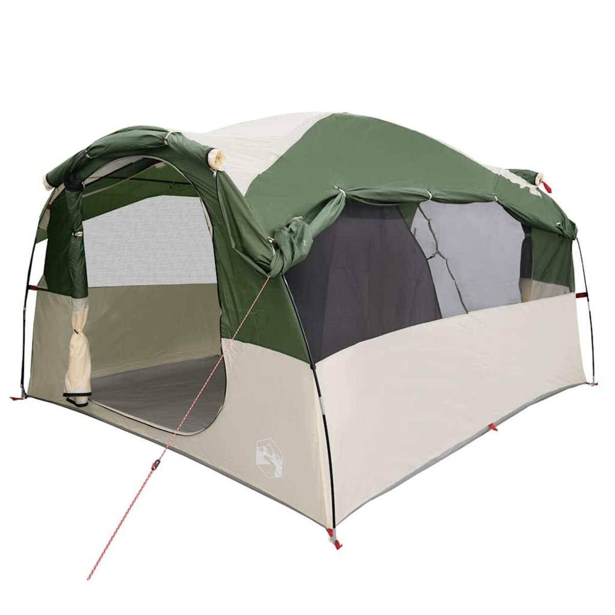 VIDAXL Tente familiale tunnel 6 personnes vert impermeable