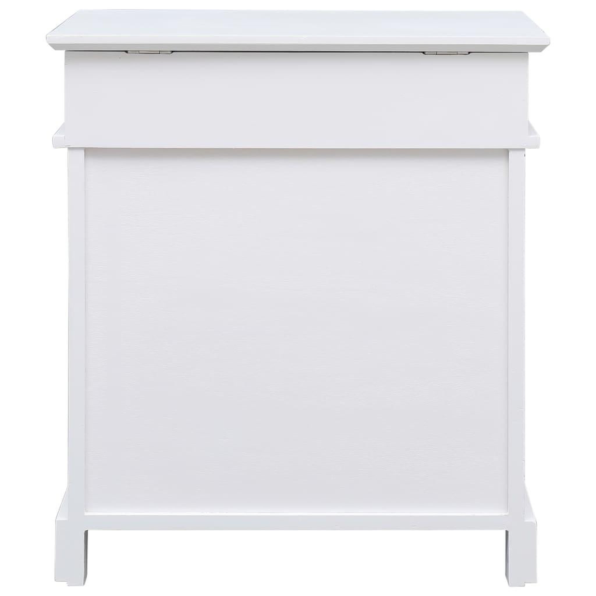 Voir la diapositive 3 : VIDAXL Armoire a chaussures Blanc 50 x 28 x 58 cm Bois de Paulownia