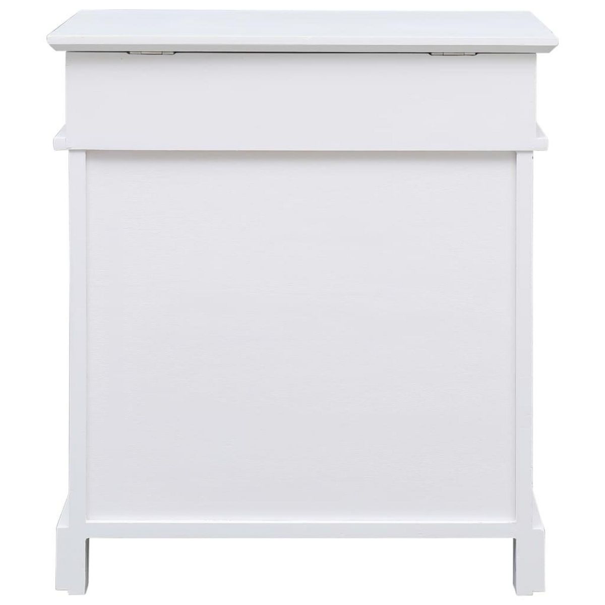 VIDAXL Armoire a chaussures Blanc 50 x 28 x 58 cm Bois de Paulownia