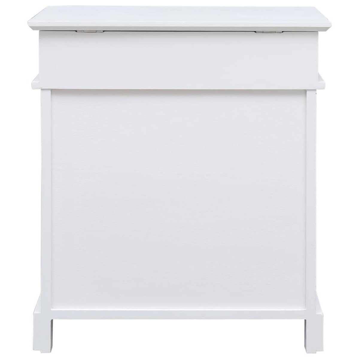 VIDAXL Armoire a chaussures Blanc 50 x 28 x 58 cm Bois de Paulownia