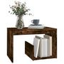 Voir la diapositive 3 : VIDAXL Table d'appoint Chene fume 59x36x38 cm Bois d'ingenierie