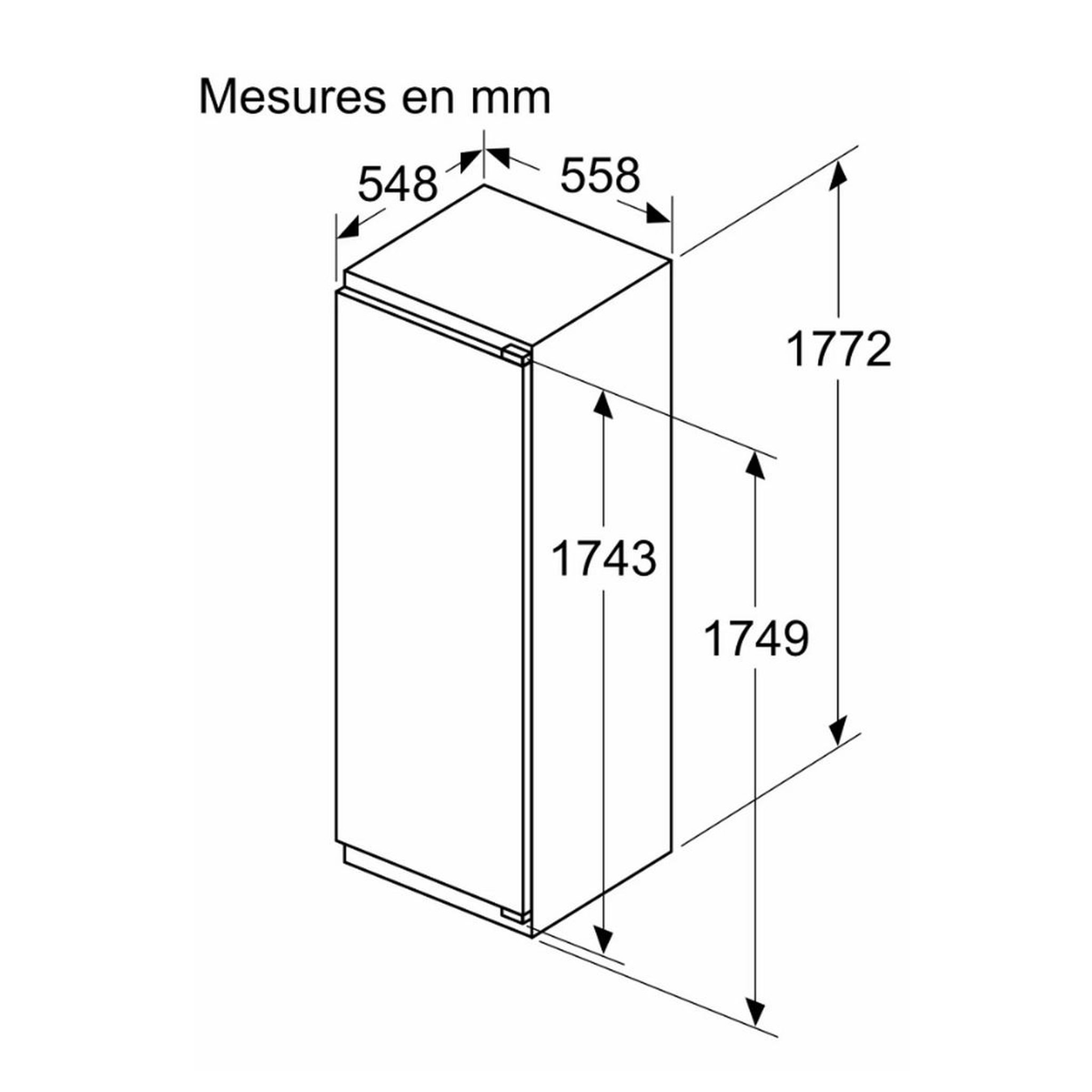Voir la diapositive 6 : BOSCH Réfrigérateur 1 porte intégrable à pantographe 310l - kir81adc0