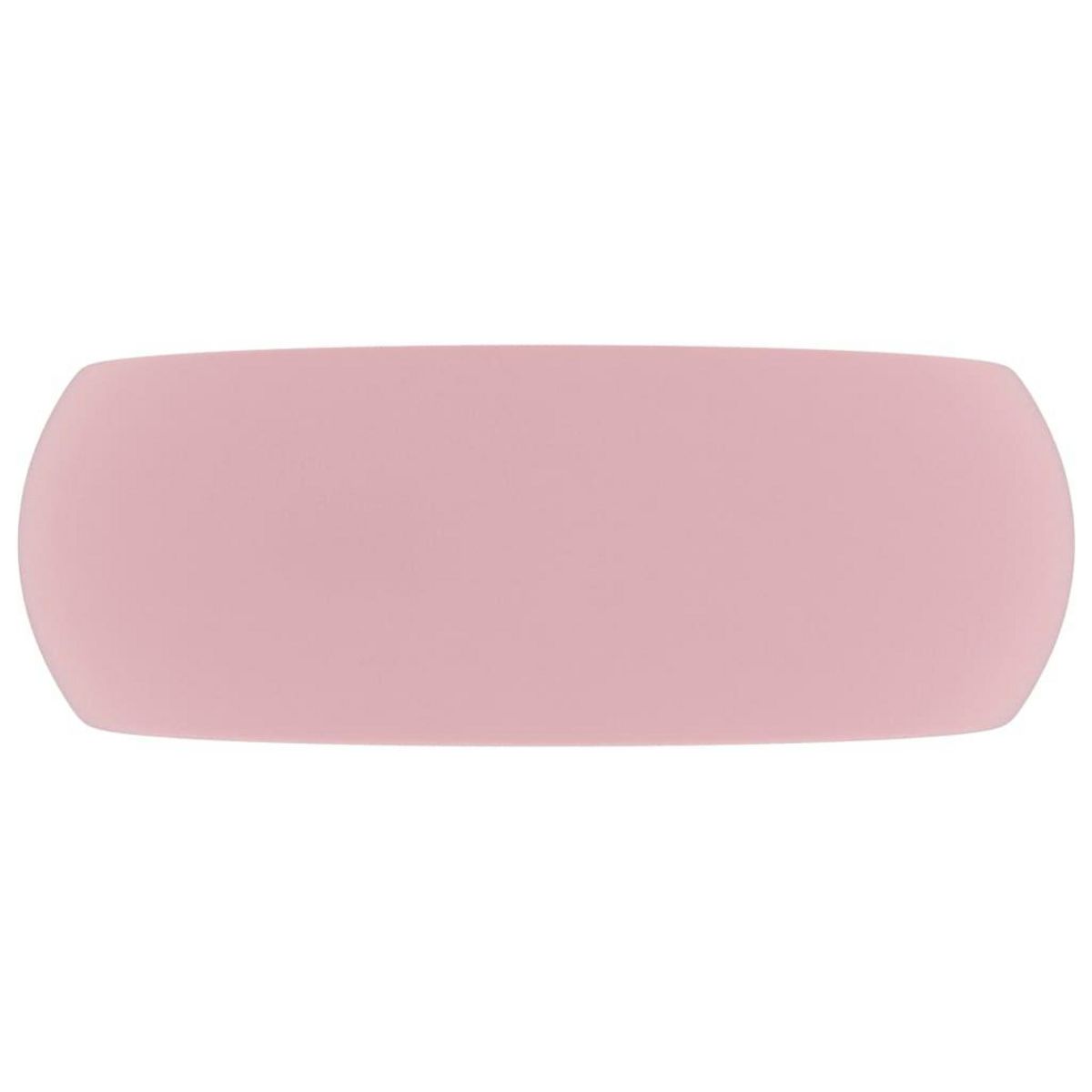 VIDAXL Lavabo rond de luxe Rose mat 40x15 cm Ceramique