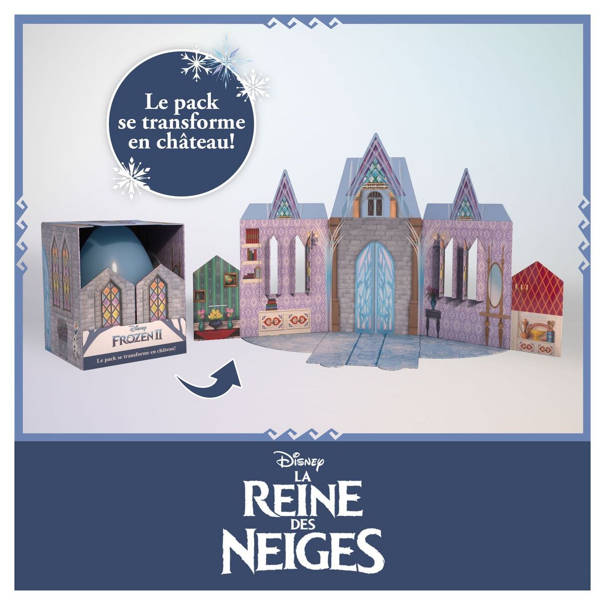 HASBRO Oeuf de Pâques géant avec 5 surprises - La Reine des Neiges