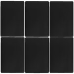 TOILINUX Lot de 6 Sets de table rectangulaire Tenor - 45 x 30 cm - Noir