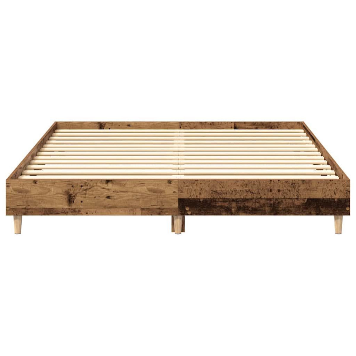 VIDAXL Cadre de lit sans matelas vieux bois 140x200 cm bois ingenierie