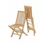CONCEPT USINE Salon de jardin Teck massif 8 à 10 personnes - Table ovale + 6 chaises + 2 fauteuils Kajang