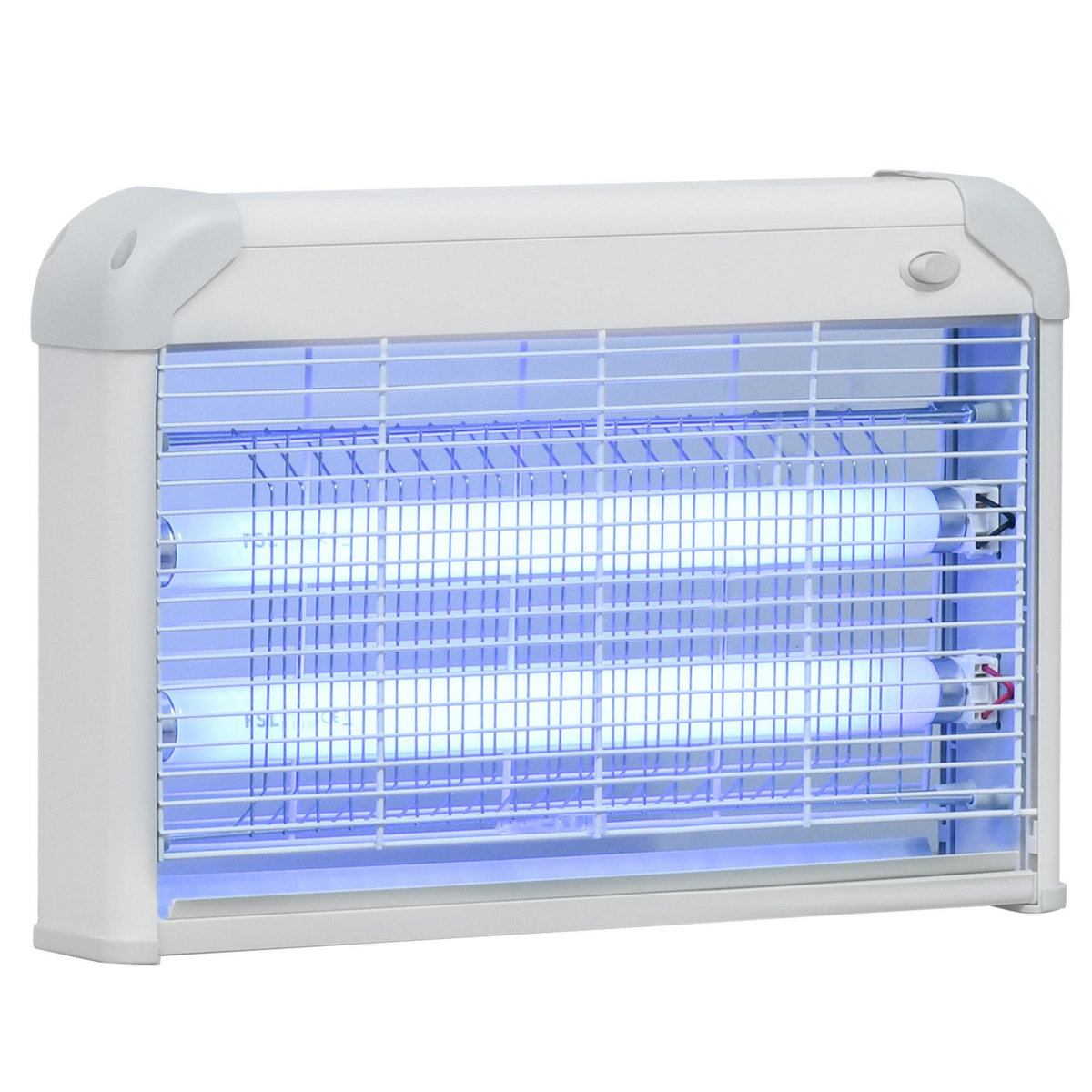 OUTSUNNY Outsunny Lampe UV anti-insectes anti moustique tue mouche électrique destructeur d'insectes 20 W gris