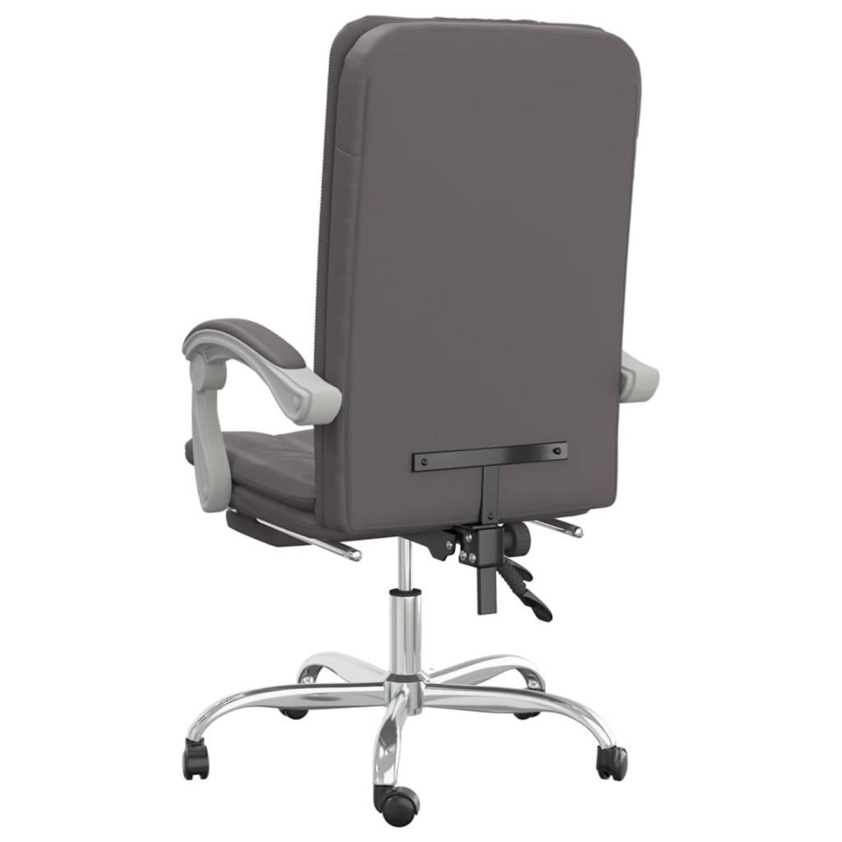 VIDAXL Fauteuil inclinable de bureau Gris Similicuir