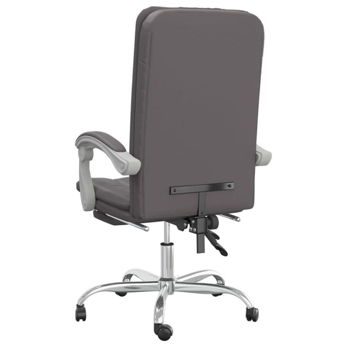 VIDAXL Fauteuil inclinable de bureau Gris Similicuir