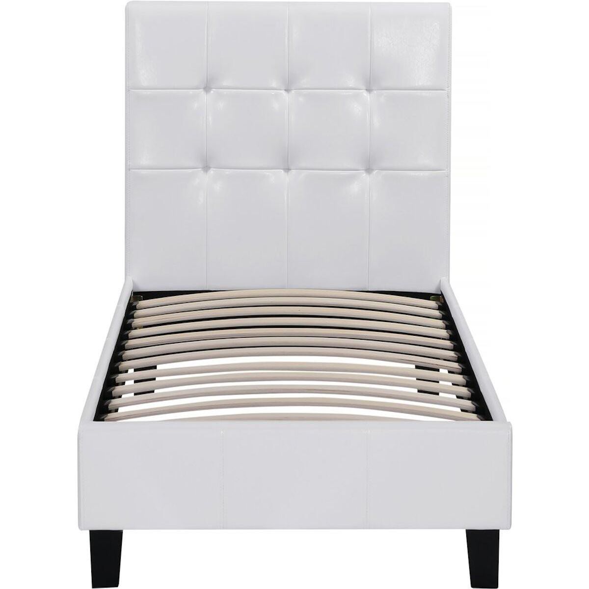 Habitat et Jardin Lit simple en pvc  Julia  - 90 x 190 cm - Blanc