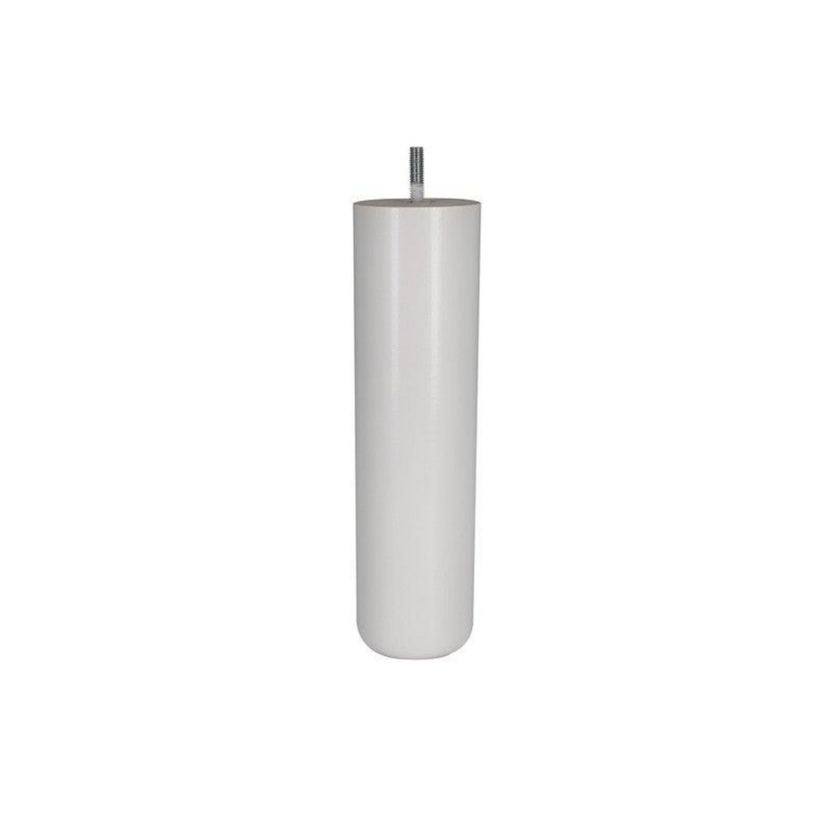 CIME Pied Lit / Sommier Cylindrique 68x250mm - Hêtre Laqué Blanc