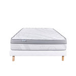 LUXURY LITERIE LUXURY LITERIE - Ensemble matelas + sommier - VISCOPLUS - 160 x 200 cm - Tapissier - Ferme - Face été/hiver