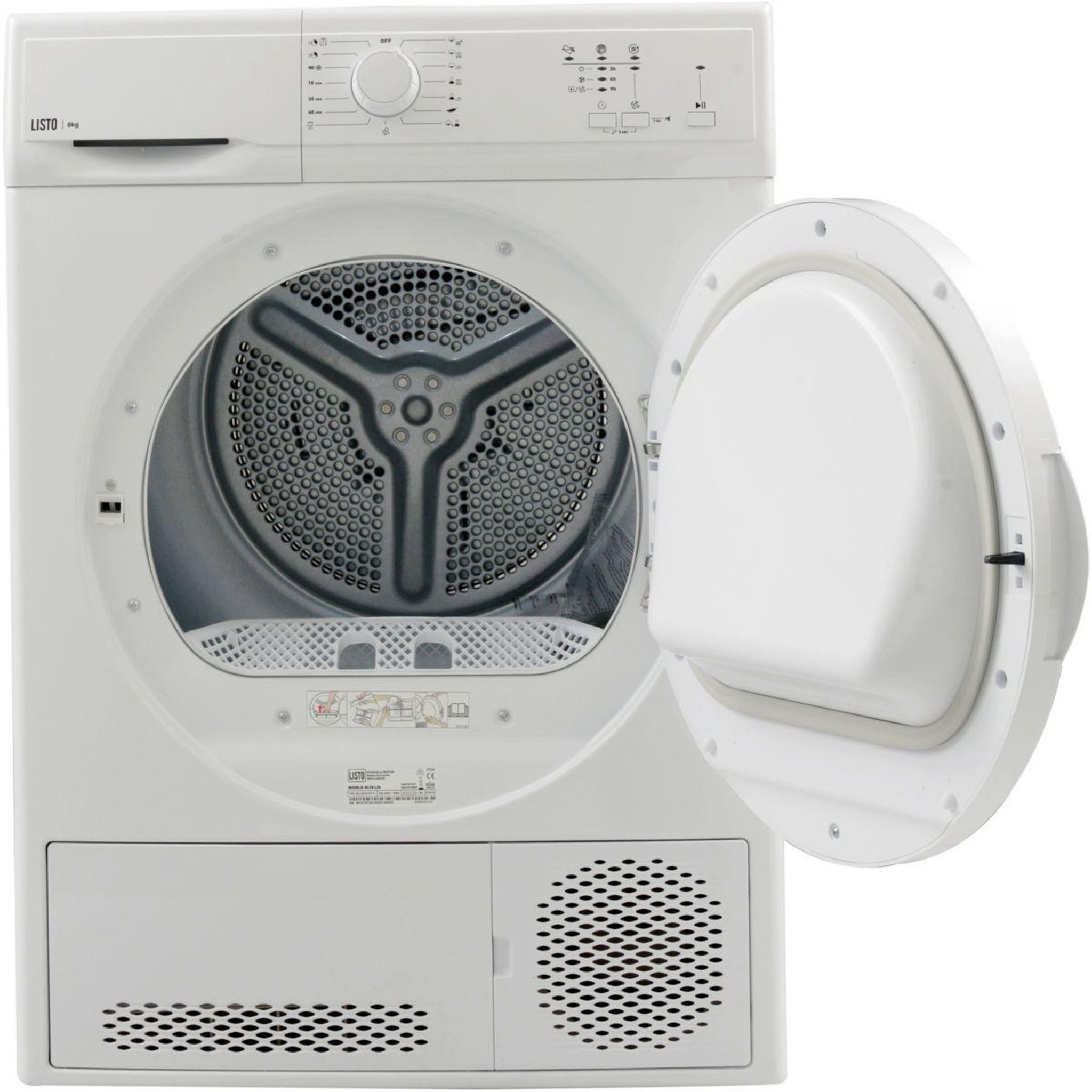 Voir la diapositive 2 : Listo Sèche linge à condensation SLC8-L2b