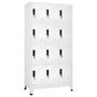 Voir la diapositive 1 : VIDAXL Armoire a casiers Blanc 90x45x180 cm Acier