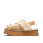 XTI Sabots fourrés à élastique Beige Femme Xti Microfiber. Coloris disponibles : Beige