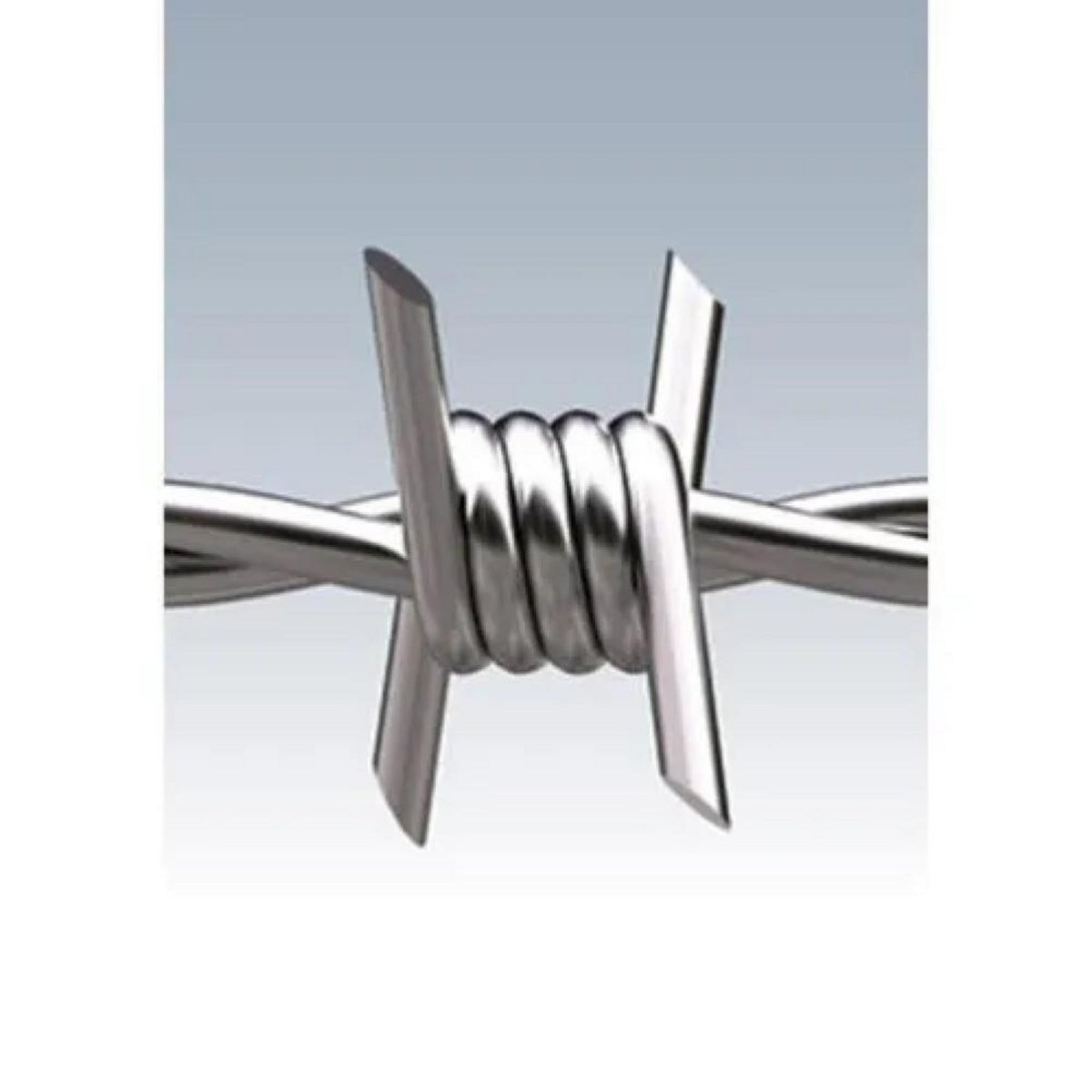 CENTRALE BRICO Barbelé Riccio en acier gris, L.100 m