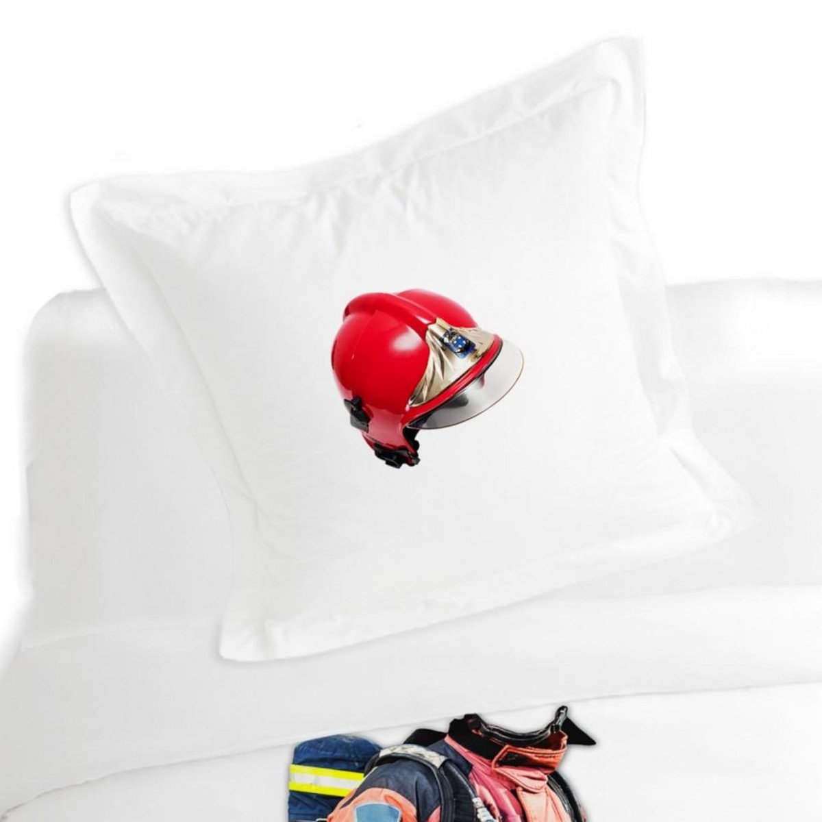 Dourev Housse de couette 140x200 Pompier BILLY + 1 taie