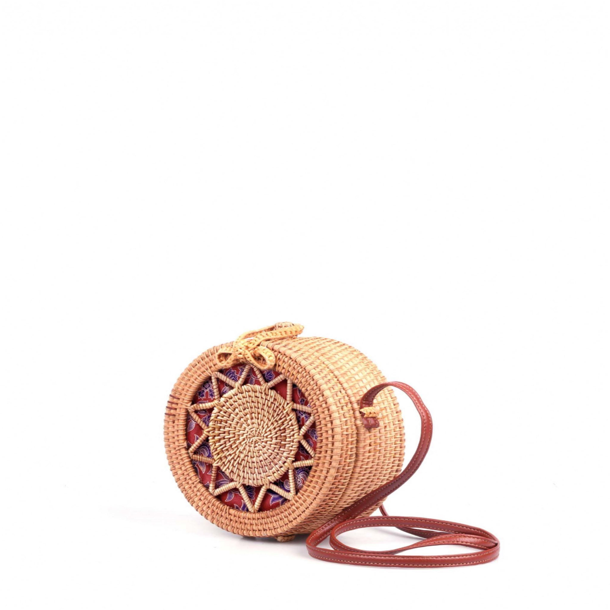 Voir la diapositive 3 : DARI BALI DARI BALI - Sac en paille TABANAN 20 cm