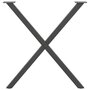 Voir la diapositive 5 : VIDAXL Pieds de table a manger forme de X 2 pcs 80x(72-73) cm acier