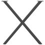 Voir la diapositive 5 : VIDAXL Pieds de table a manger forme de X 2 pcs 80x(72-73) cm acier