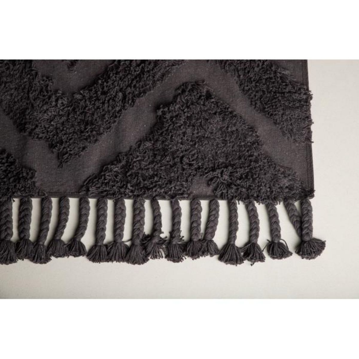 Paris Prix Tapis Déco Tufté  Hilma  250x350cm Gris Foncé