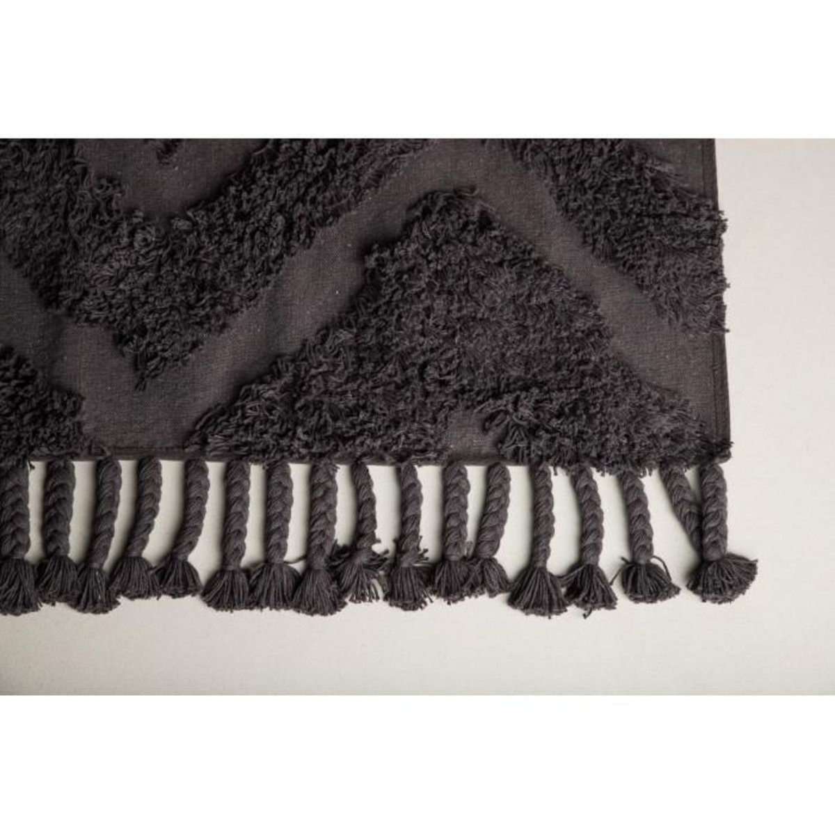 Paris Prix Tapis Déco Tufté  Hilma  250x350cm Gris Foncé