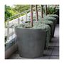 Voir la diapositive 2 : ART PLAST Pot de Fleur Gris 180L Diamètre 73cm H64.5cm - Jardinière Extérieure Balcon Terrasse Jardin ARTPLAST