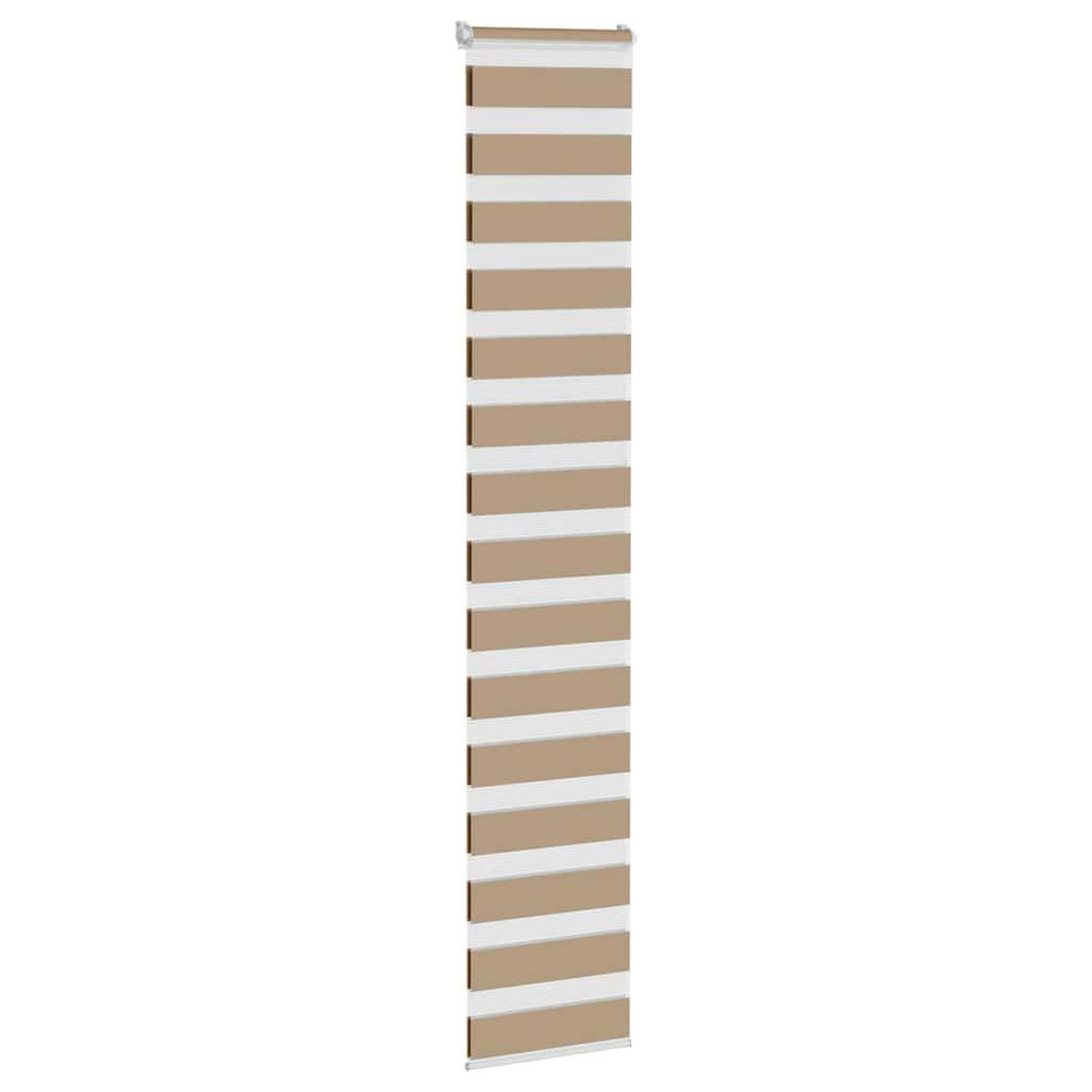 Voir la diapositive 3 : VIDAXL Store zebre marron sable largeur du tissu 35,9 cm polyester