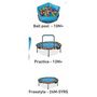 Voir la diapositive 2 : SMARTRIKE Trampoline Activity Center 3in1 Blue